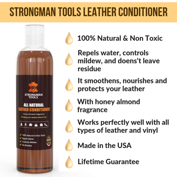 Leather Cleaner and Conditioner for Home and Car - Strongman Tools®