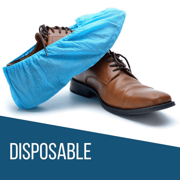 Heavy Duty Disposable Shoe Covers: Blue, 120 Pack - IN STOCK NOW - Strongman Tools®