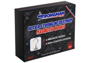6 Pack 50lb Heavy Duty Magnetic Hooks: (N35) Neodymium